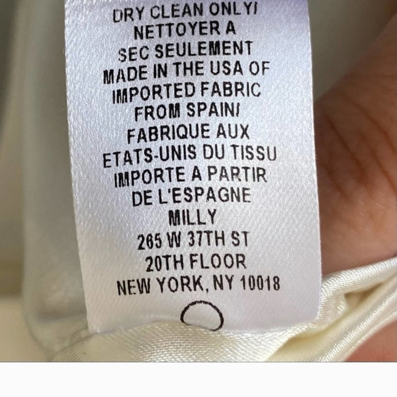 Milly Bergdorf Goodman Cream & Black Vegan Leather Trim Sheath Dress - 8 - Picture 10 of 10